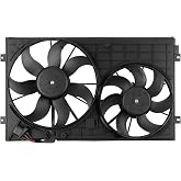 Radiator Cooling Fan Assembly for Volkswagen Beetle 2012-2019 for Volkswagen Jetta 2007-2018 for Volkswagen Golf 2010-2014 for Volkswagen Rabbit 2006-2009