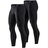 TSLA Men's Thermal Compression Pants, Athletic Sports Leggings & Running Tights, Wintergear Base Layer Bottoms