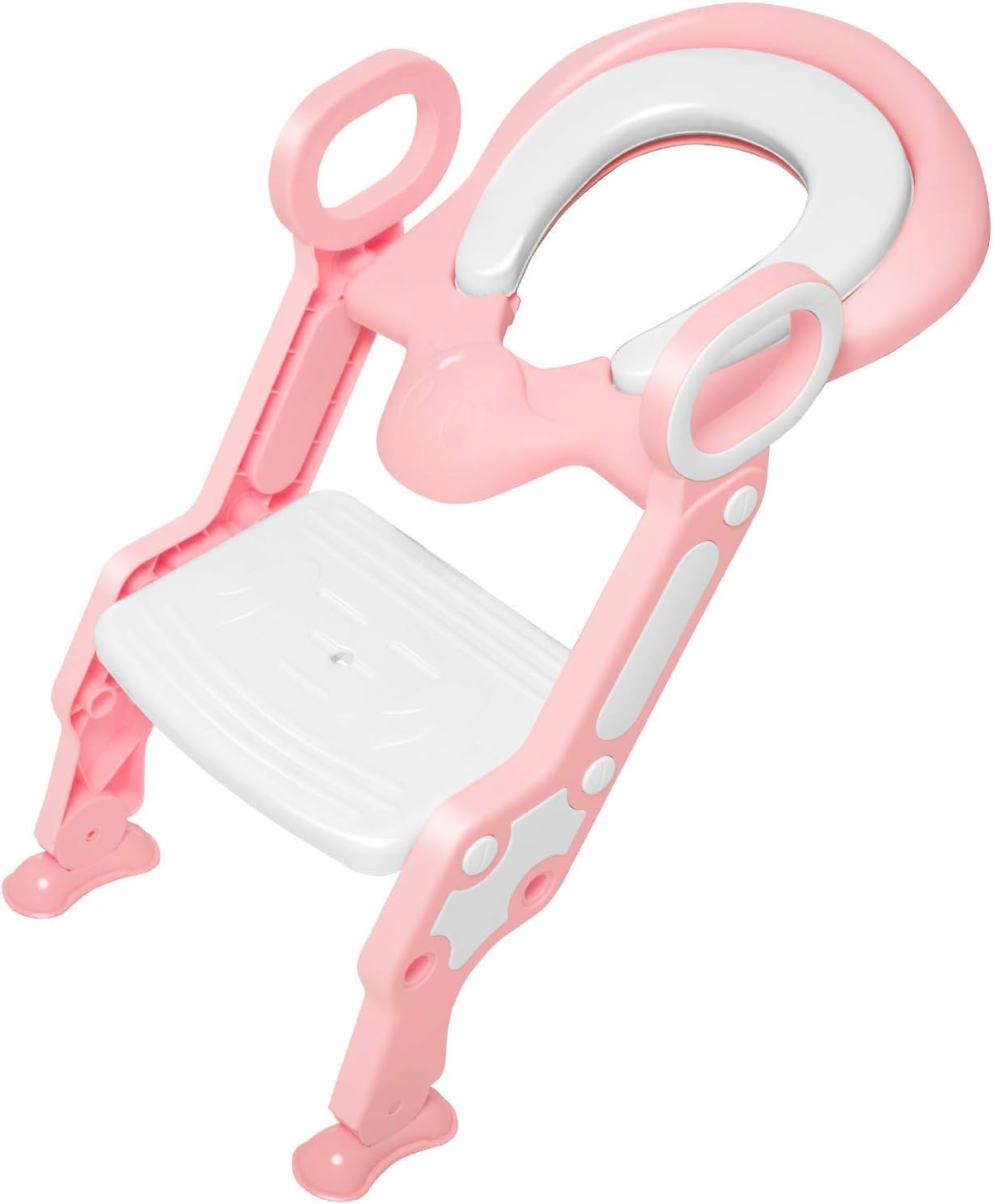 KIDPAR Potty Training Seat for Kids,Adjustable Toddler Toilet Potty Chair with Sturdy Non-Slip Step Stool Ladder, Comfortable Handles and Splash Guard, Easy to Assemble Toilet Seat for Boys and Girls