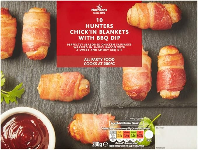 Morrisons Hunters Chicken in Blankets (Frozen) Amazon.co.uk Grocery