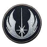 Patch Squad Men's Star Wars Jedi Order ERA Tactical Morale Patch (Black/White/Tan Border)