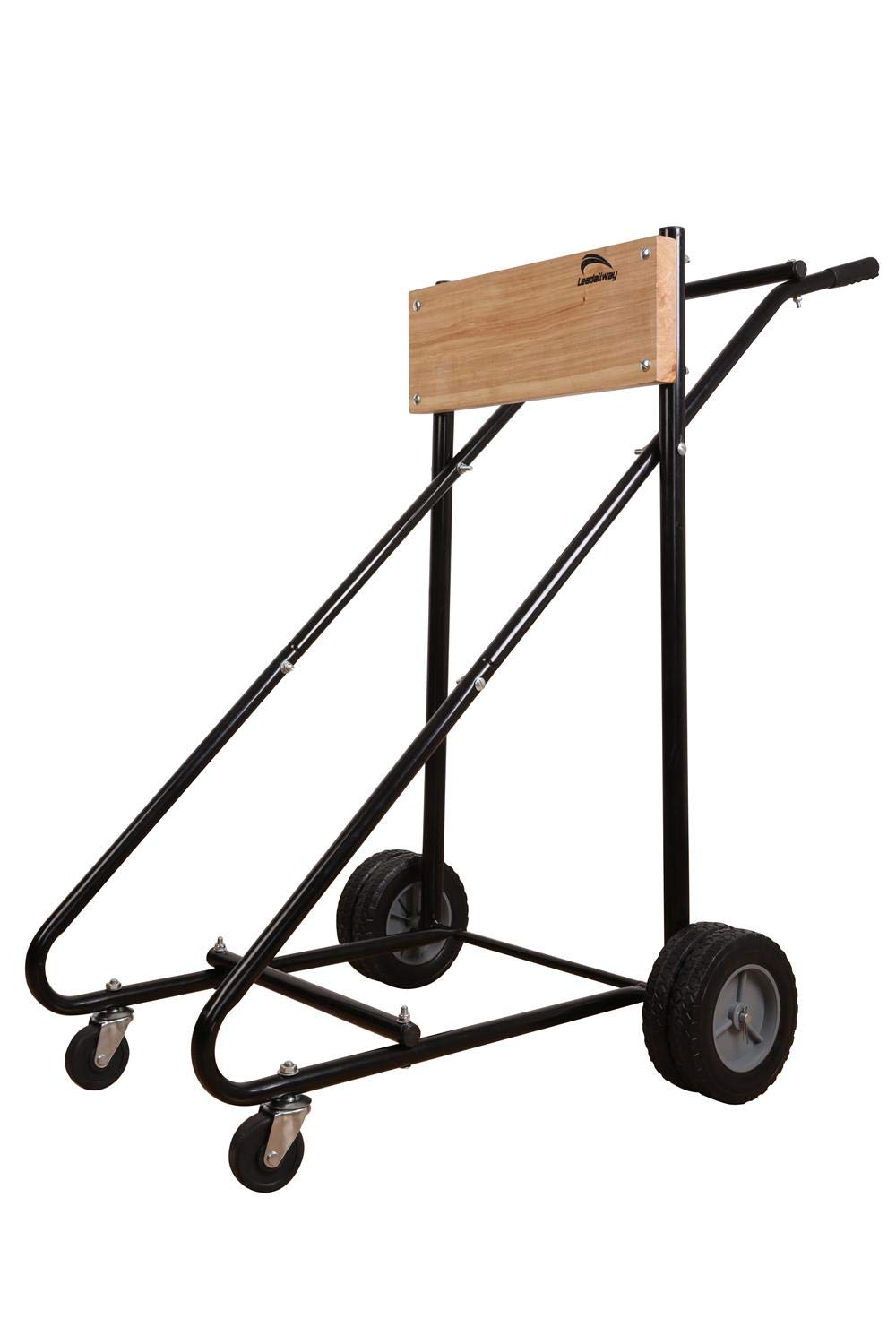 LEADALLWAY Outboard Boat Motor Stand Carrier Cart Dolly Storage Pro Heavy Duty Multi Purposed Engine Stand