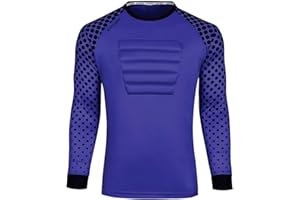KAMAJSIO Soccer Goalie Jersey Youth - Elbow & Chest Padded Youth Soccer Goalie Jersey - Adult Football Goalkeeper Shirt
