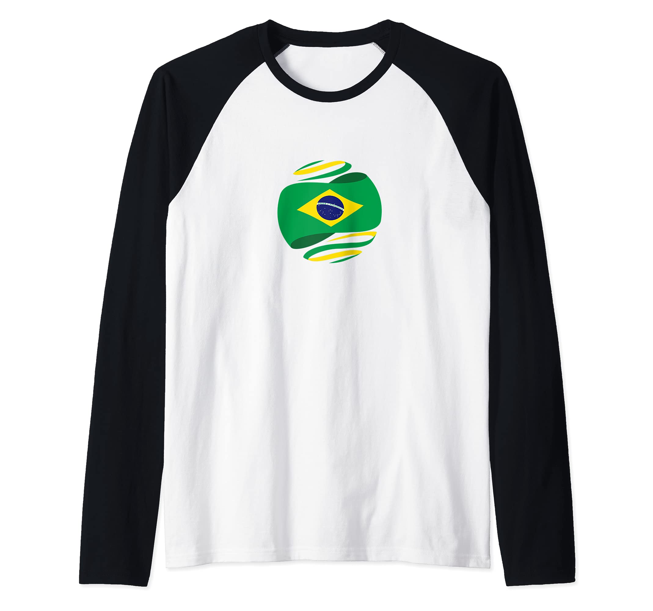 Flag Brasil Raglan Baseball Tee