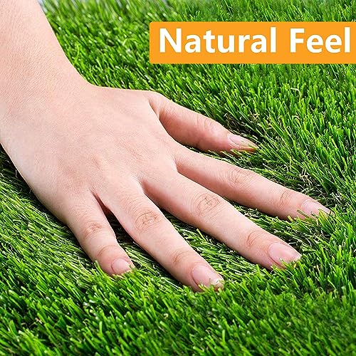 Gluckluz Dog Potty Tray Pee Grass Pad Indoor Washable Artificial Puppy Pee Training Toilet Restroom Odourless Urine Mat Potty Trainer with 3 Layer for Small Medium Large Dog