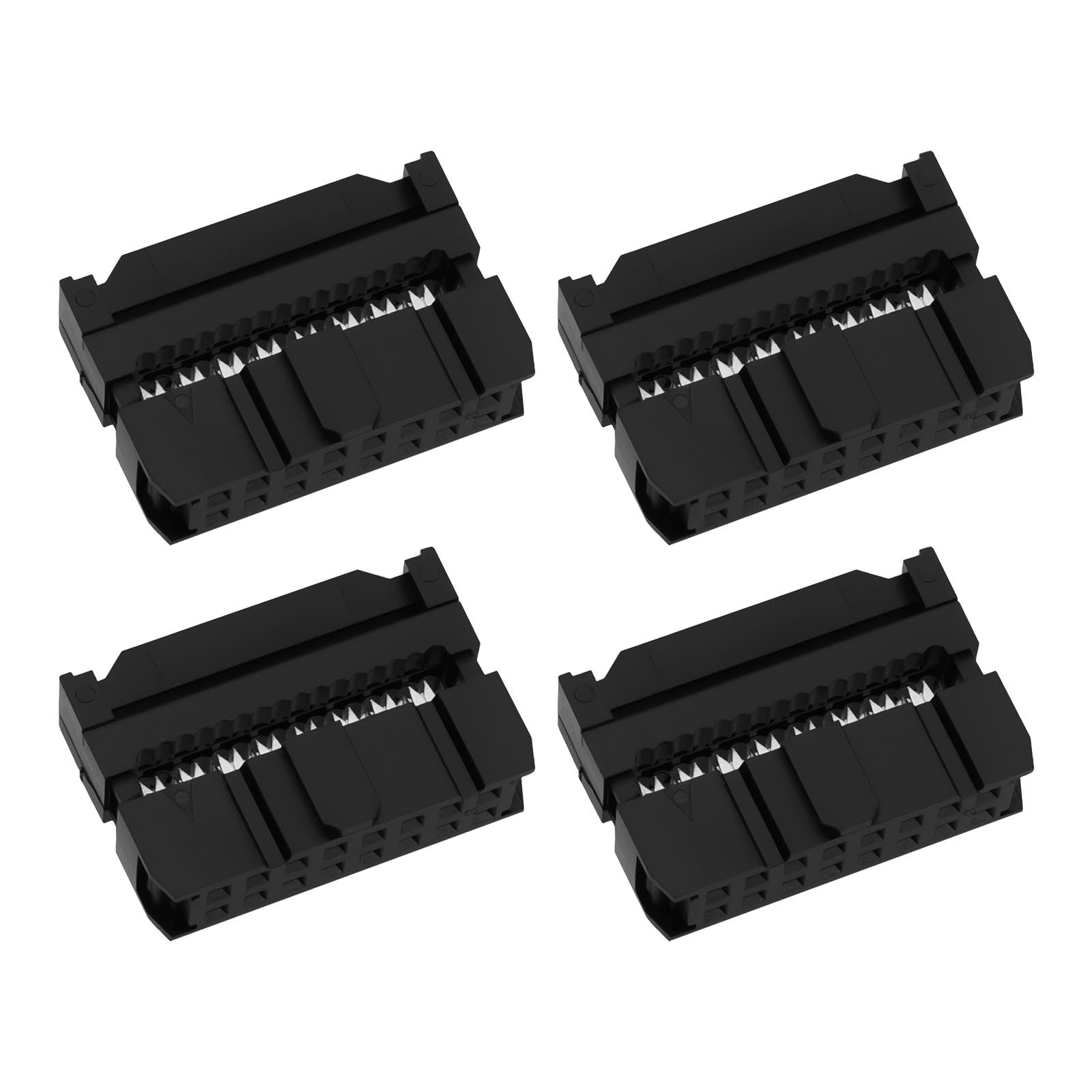 ECSiNG 50Pcs 16Pin IDC Cable Mounting Plug Socket Connector 2.54mm Pitch Female IDC Socket for Connector Cables Electronic Projects Integrated Circuit Boards