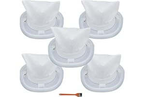 AULOEA 5-Pack Washable Replacement Filters (HNVCF10) for BLACK+DECKER Vacuum Models: HNVC215B10 / HNVC215B12AEV / HNVC220BCZ10FF / HNVC220BCZ01
