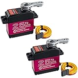 Hosyond 2Pack 25kg High Torque RC Servo Full Metal