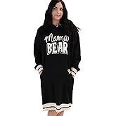 Lazy One Oversized Hoodie Sweatshirt, Comfortable Sleepwear, Sweater Dress For Women