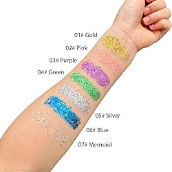 Mysense Purple Body Glitter Stick,Singer Concert