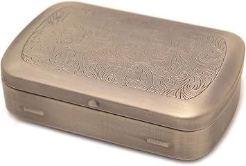Caja metálica para tabaco de liar Vintage: Amazon.es: Salud y cuidado personal