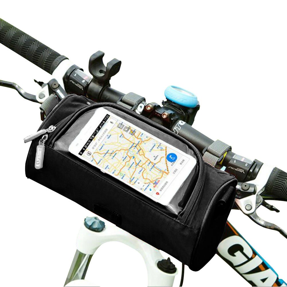 配送員設置 フロントバッグ トップチューブ電話バッグ 自転車フレーム 防水 アウトドア 自転車用ハンドルバーポーチ Dilwe タッチスクリーンサイクリング自転車バッグ付き B07h6675yw ブルー 国内外の人気 Wao Org My