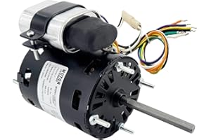 LEUNGOO 9721, D1127 Refrigeration Fan Motor Replaces Fasco Blower D1101 1126 Century 9650 AO Smith 9656 Bohn 25309101 5008, 1/12HP, 1/15, 1/20HP, 3.3in 1550RPM 115/230V, 60Hz 1.1/0.6A PD1127 EM1127