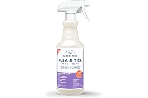 Wondercide Flea Tick & Mosquito Spray for Pets & Home - Rosemary 16 fl oz | With Natural Essential Oils - Killer, Control, Prevention, Treatment of Fleas & Ticks for Dogs and Cats - Pet & Family Safe