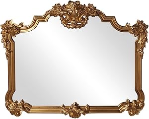 Howard Elliott 56006 Avondale Ornate Mirror, 48 x 39-Inch, Gold Leaf
