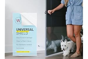 CLAWGUARD Plexiglass Universal Scratch Shield – 32x24 in. Clear Door Scratch Protector Dog & Cat – Wall, Door & Furniture Cat Scratch Protectors