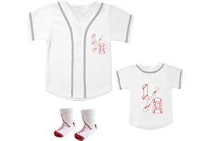 BAICAIYU Half Birthday Outfit 1/2 Baby Baseball Jersey and Socks 2 Pcs Suit Boys' Softball Shirt Sports Toddler Clothing
