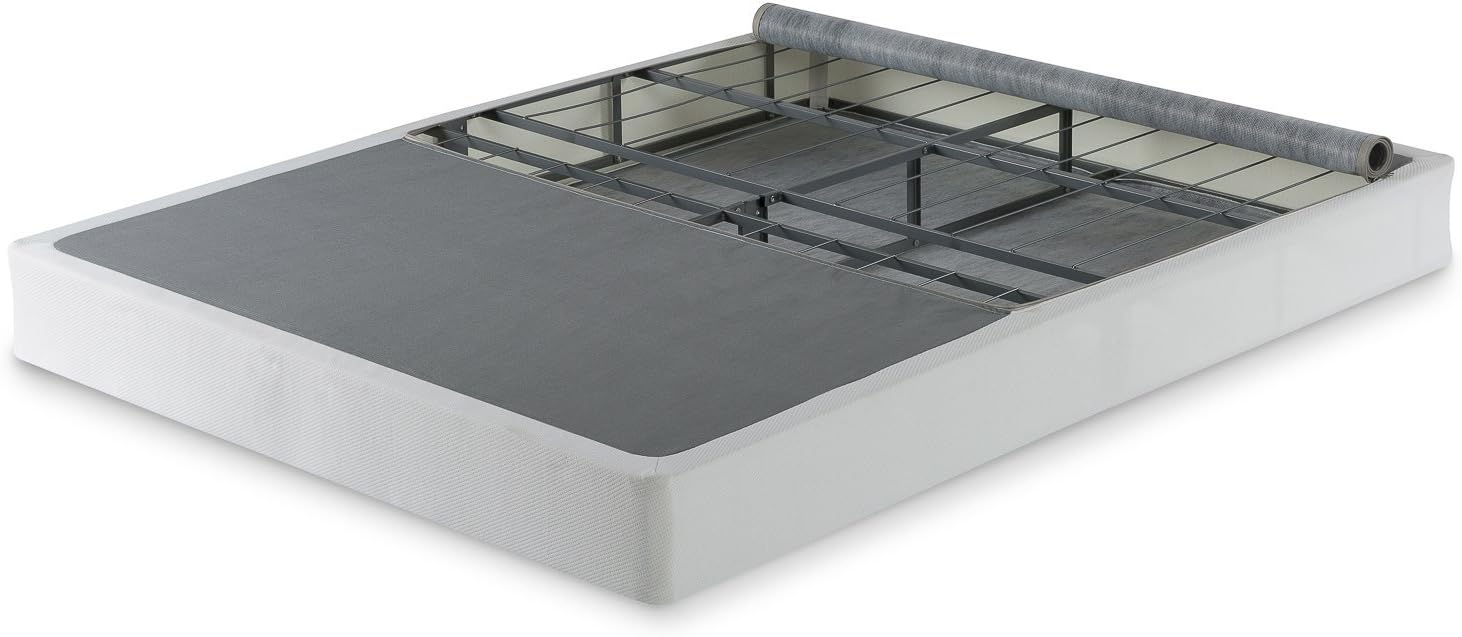 Zinus Jayanna 7.5 Inch BiFold Box Spring / Mattress Foundation / Zero Assembly / Sturdy Metal Structure, Split King: Furniture & Decor