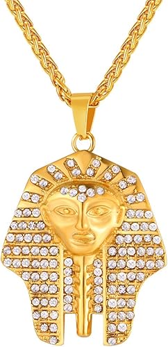 Amazon U7 メンズ ペンダント トップ ネックレス ステンレス ファラオ アンティーク アクセサリー メンズ ジュエリー Gp2707 ネックレス 通販