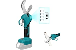 F FINEC Cordless PVC/PEX Shear 600W Brushless Motor Compatible with MaKita 18V Battery, Heavy-Duty Aluminum SK5 Blade Cutter Cuts up to 50cm, For PVC PPR PE PEX Plastic Hoses Plumbing (Battery not included)