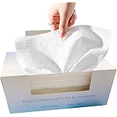 100 Pcs-Disposable Face Towels, Disposable wipe,Facial Cleansing Cloths & Towelettes,Disposable Cleansing Towels,Remover Dry Wipes, Ultra Soft,Soft & Skin Friendly Face Towelettes Disposable