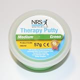NRS Healthcare Medium Therapy Putty Green 57g Resistance Exercise view 5