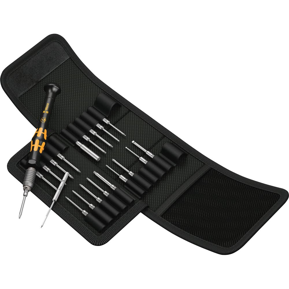 Wera 05135973001 Kraft form Kompakt Micro 21 ESD Set, Black