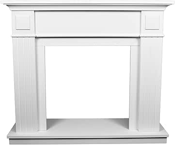 Repisa de chimenea para decorar la casa, realizada en tablero DM de