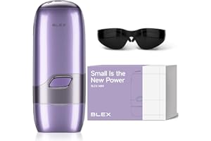 Blex Mini Laser Hair Removal for Women and Men, IPL Laser Hair Removal Device, 201g Mini-Sized Design, 2 in 1 with Skin Rejuvenation, Painless at-Home Hair Remover, Purple