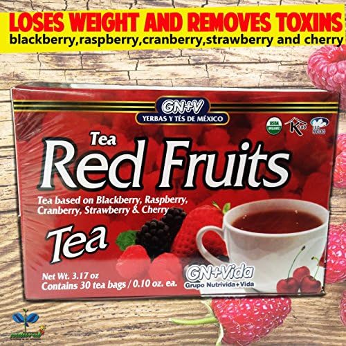 Tea Forest Fruits Immune System Support - With 100% Natural Antioxidant-30 bag tea- te de frutos rojos antioxidante natural auxiliar del sistema inmunologico 30 bolsas de té