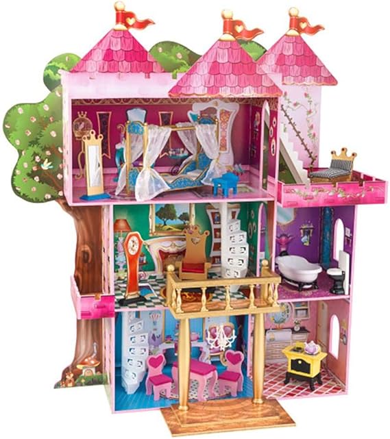 3 story wooden dollhouse