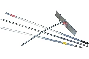 MIDWEST RAKE 96322GR Snow Roof Rake Scraper, 24 in., 16 ft.