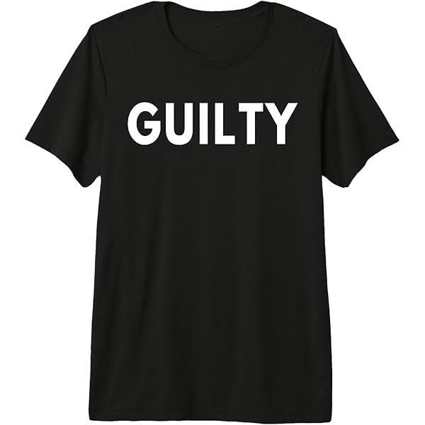 Amazon.com: Guilty T-Shirt : Clothing, Shoes & Jewelry