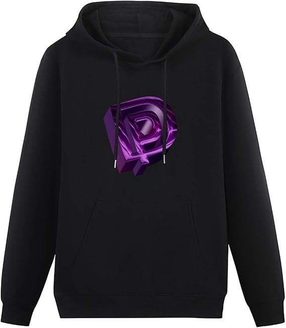 Classic Hoody Deep Purple Band Logo Long Sleeve Sweatshirts black S