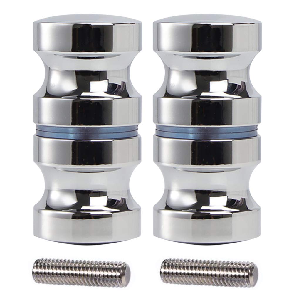 Two Piece Bathroom Door Handle Shower Glass Door Small Handle Stainless Steel Single Hole Knob Bathroom Door Handle