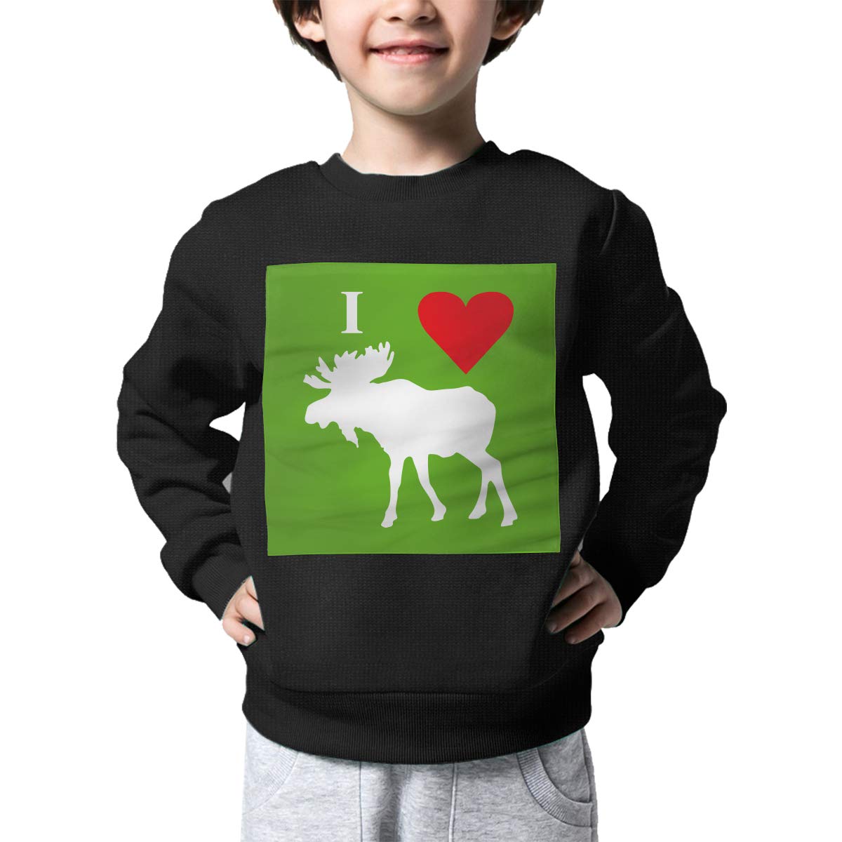 Childrens I Love Moose Sweater Baby 