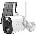 NETVUE Security Camera with Solar Panel, 2K Color Night Vision AI Motion Detection, WiFi Home Wireless Outdoor Camera, IP65 Weatherproof, 2 Way Audio, Spotlight Siren Alarm, Cloud/SD Storage
