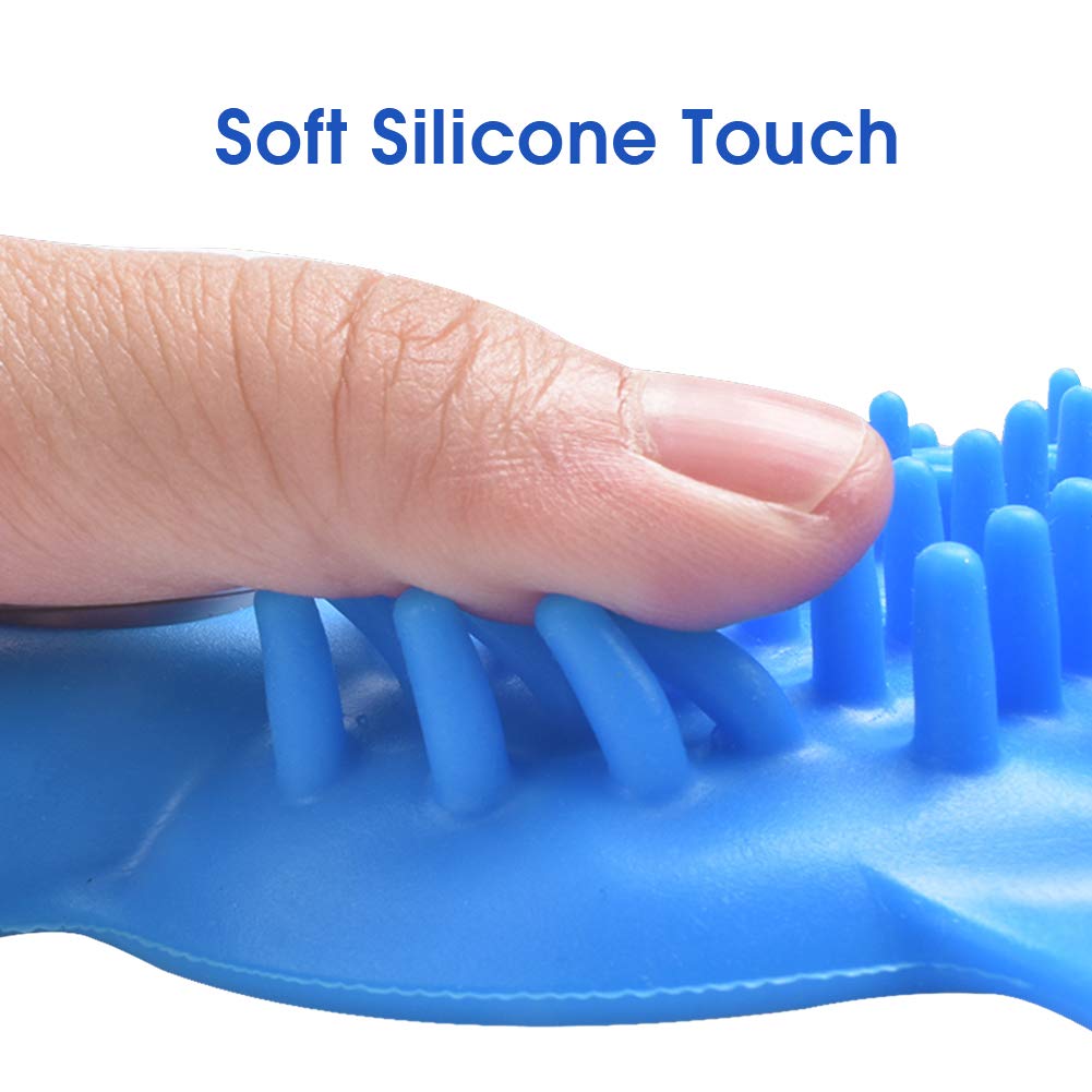 EDUPLINK Pet Bathing Tool Pet Shower Sprayer & Scrubber in-One, Dog Cat Horse Grooming Massage Shower Bath Tub & Outdoor Garden Hose Compatible for All Types of Pets