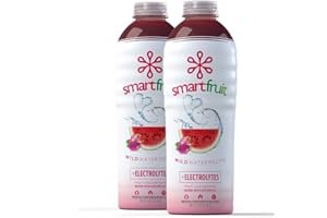 Smartfruit Wild Watermelon + Electrolytes, 100% Real Fruit Purée, Non-GMO, No Additives, Vegan - 48 Fl. Oz - 2 Pack