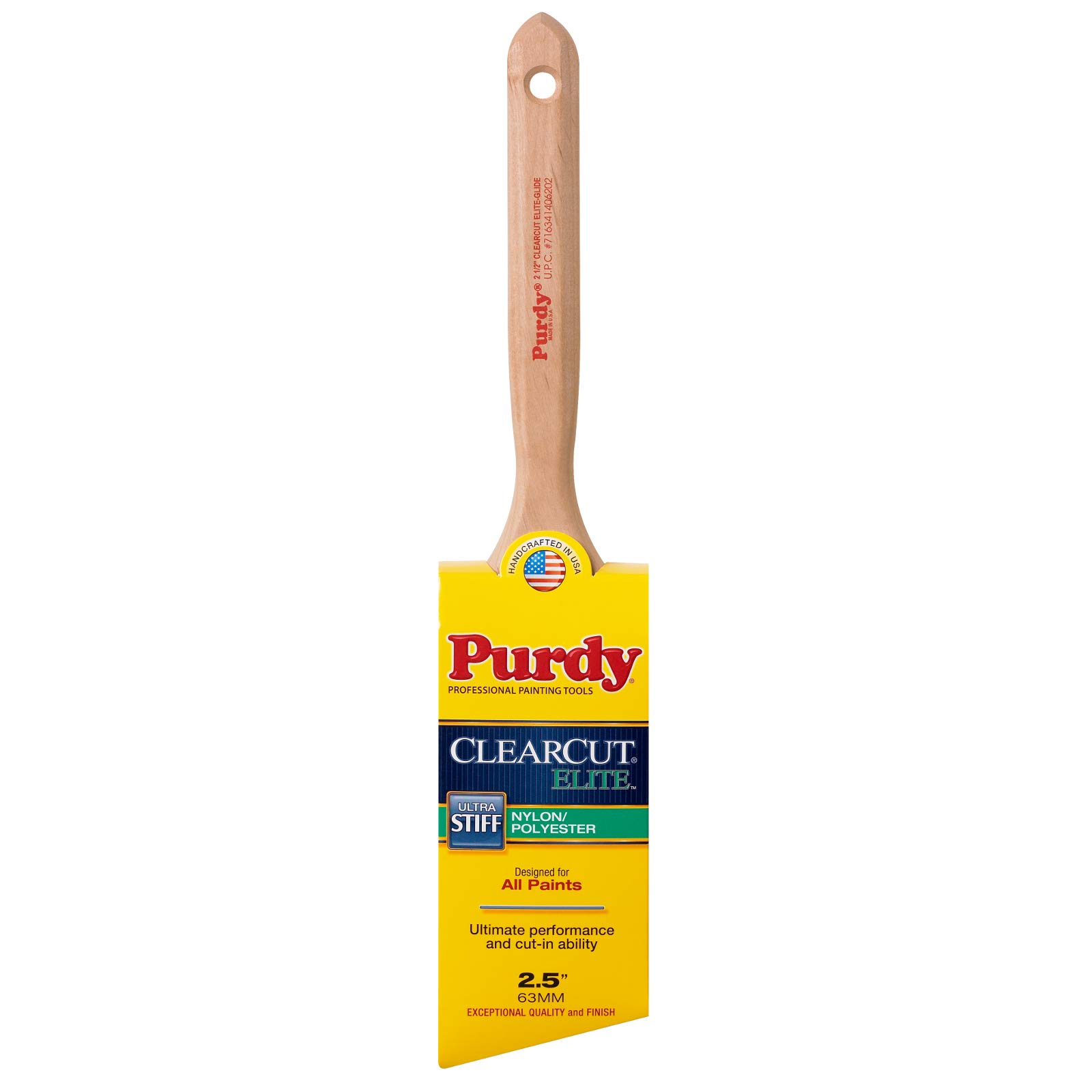 Purdy 144152825 Clearcut Elite Glide Trim Brush, Multicolor, One Size