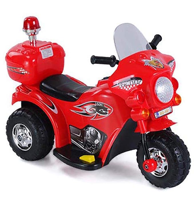 Kaiser-Handel.de Kinder Elektro Motorrad Akku American Police Harley Chopper Cross Bike rot 6V