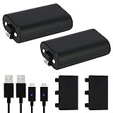 Xbox One Battery Pack 2PCS x 1200 mAh Xbox One Rechargeable Battery and 5FT Micr