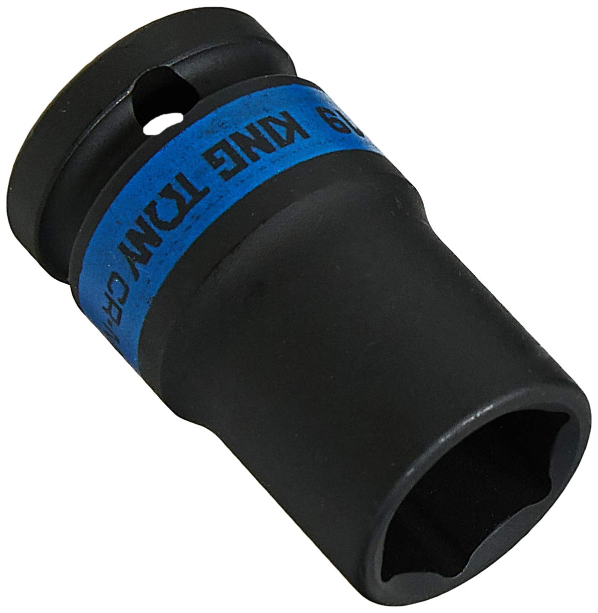 KING TONY 483519M Socket De Impacto Long Pared Fina 1/2" 19mm for DIYers & Professionals, Made for Repair and Installation tasks, 19mm, red