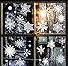 Christmas Snowflakes Window Clings 294pcs Christmas Decorations White Winter Wonderland Snowflake Stickers Decal Holiday Frozen Theme Party Ornaments Supplies for Windows Glass Doors