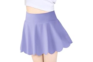 Haloumoning Girls Skorts Flowy Butterfly Athletic Shorts Kids A Line Pleated Tennis Golf Skirts with Pockets