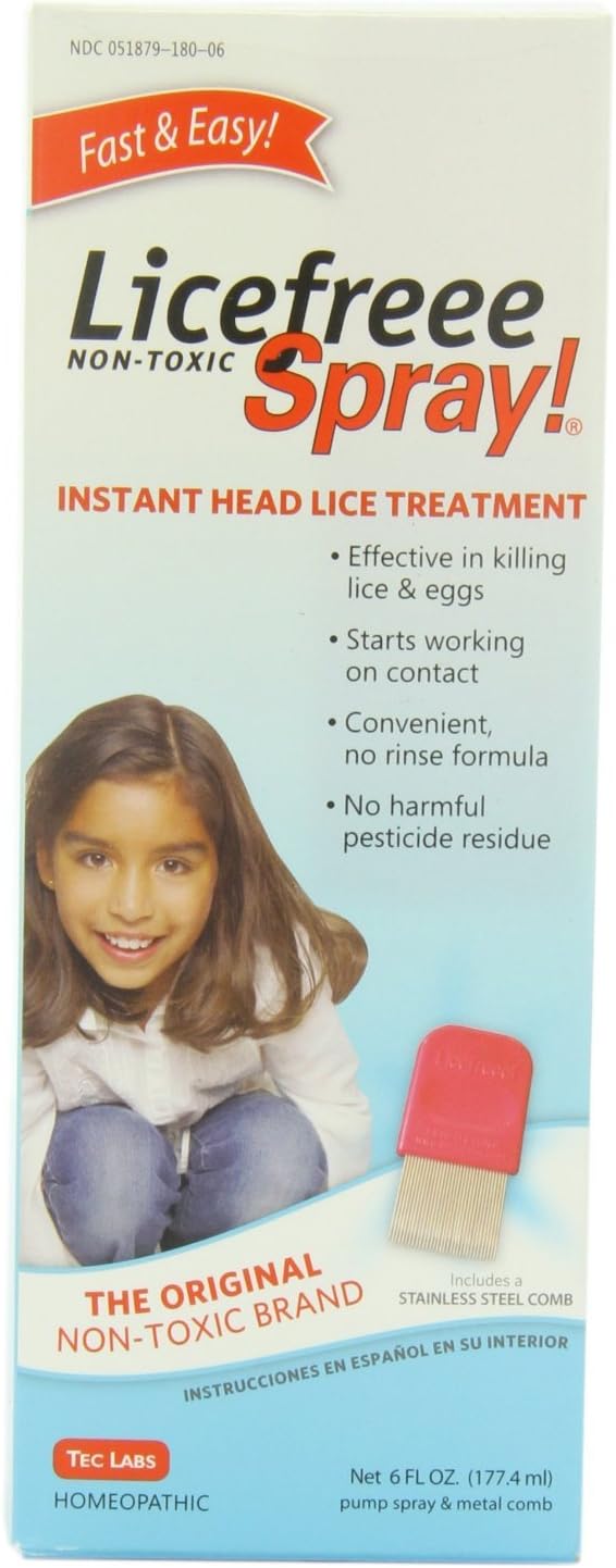 Amazon Com Licefreee Spray Instant Head Lice Treatment 6 Oz 3