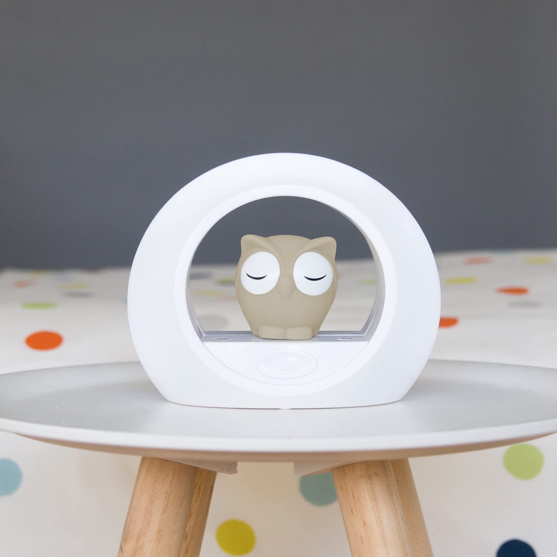 ZAZU Lou The Owl Nightlight - Scare The Dark Away with Lou | Auto Off and Cry Sensor | Two Adjustable Brightness | Cry Activated Nightlight | Baby & Toddler Sleep Aid Gift