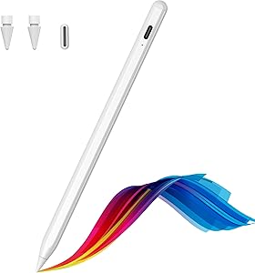 Stylus Pen for iPad with Palm Rejection,Active Digital Stylus Pen Compatible with (2018-2020) iPad 6th/7th/8th Gen,iPad Pro 3/4/iPad Mini 5th Gen,iPad Air 3rd/4th Gen(White)
