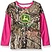 John Deere Baby Girls' Layered Look 2 for Poly Tee, camo, 2T