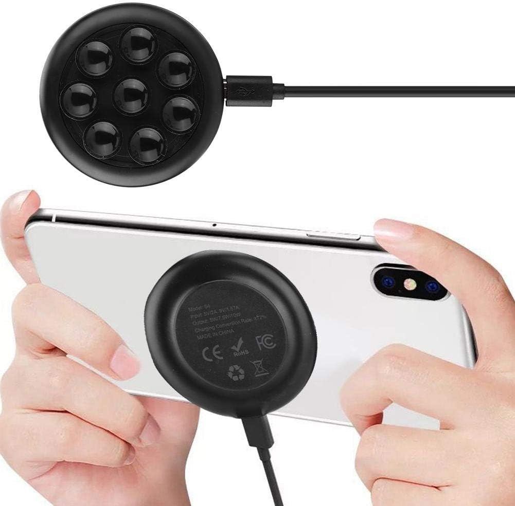 Oumij Wireless Charger, New Mini Portable Suction Cup Car